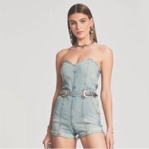 Retrofete Ula Denim Romper